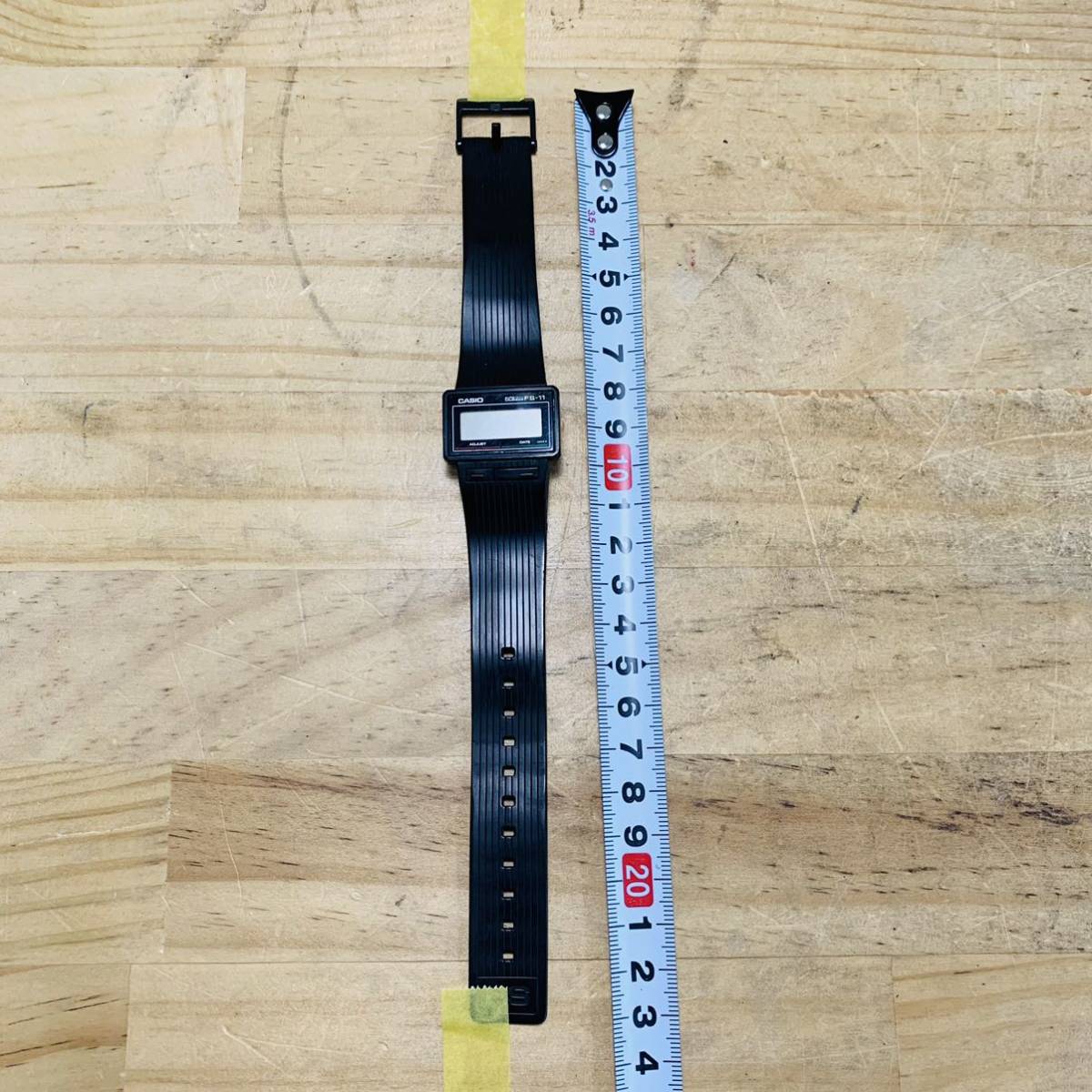 2D36444-50 現状品 MS494 動作未確認 Casio カシオ FS-11 PELA ペラ 超薄型腕時計 デジタルウォッチ レトロ ヴィンテージ _画像8