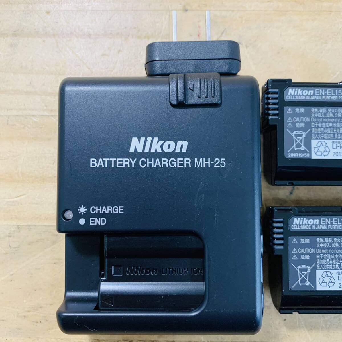 1T37227-50 Nikon ニコン MH-25 EN-EL15 充電器 バッテリーチャージャーの画像2