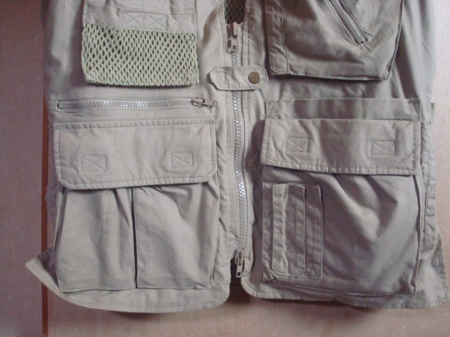 CAMPCO Safari Travel Vest U.S.A.size:S  サファリ トラベル ベスト フィッシング ベスト 綿 未着用品の画像7