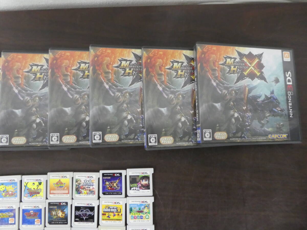 *3DS soft all sorts . summarize Monstar Hunter ..... .. large ..s mash Brothers paz gong etc. 40ps.@ and more 1 jpy start *