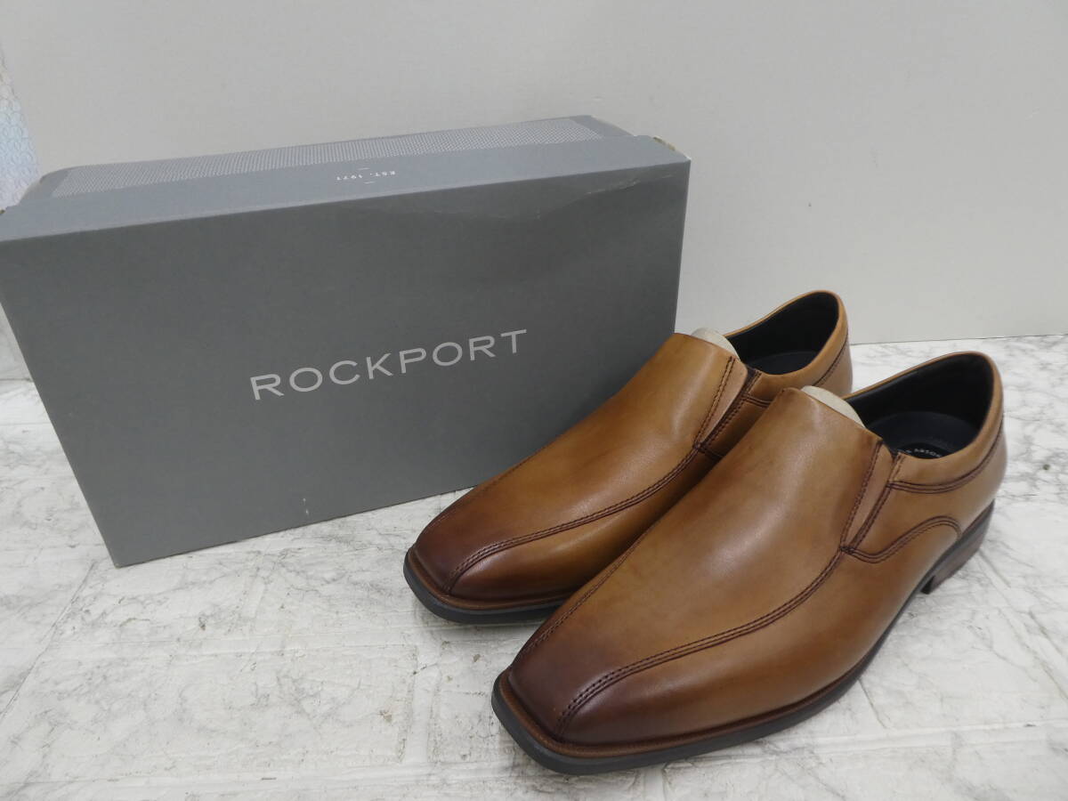 ☆ ロックポート ROCKPORT スリッポン ビジネス2 CH5541 ブラウン系 未使用品 27.5㎝ 9.5W 1円スタート ☆_画像1