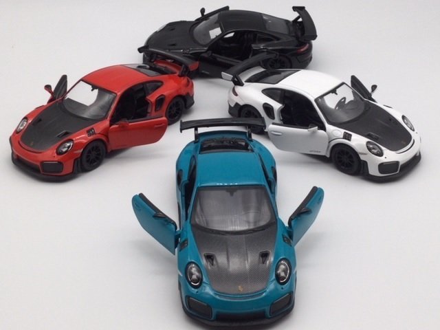 1台売り 黒 1/36 ポルシェ 911 GT2 RS 車 ミニカー キンスマート プルバック ダイキャスト Porsche ダイキャストメタル_画像3