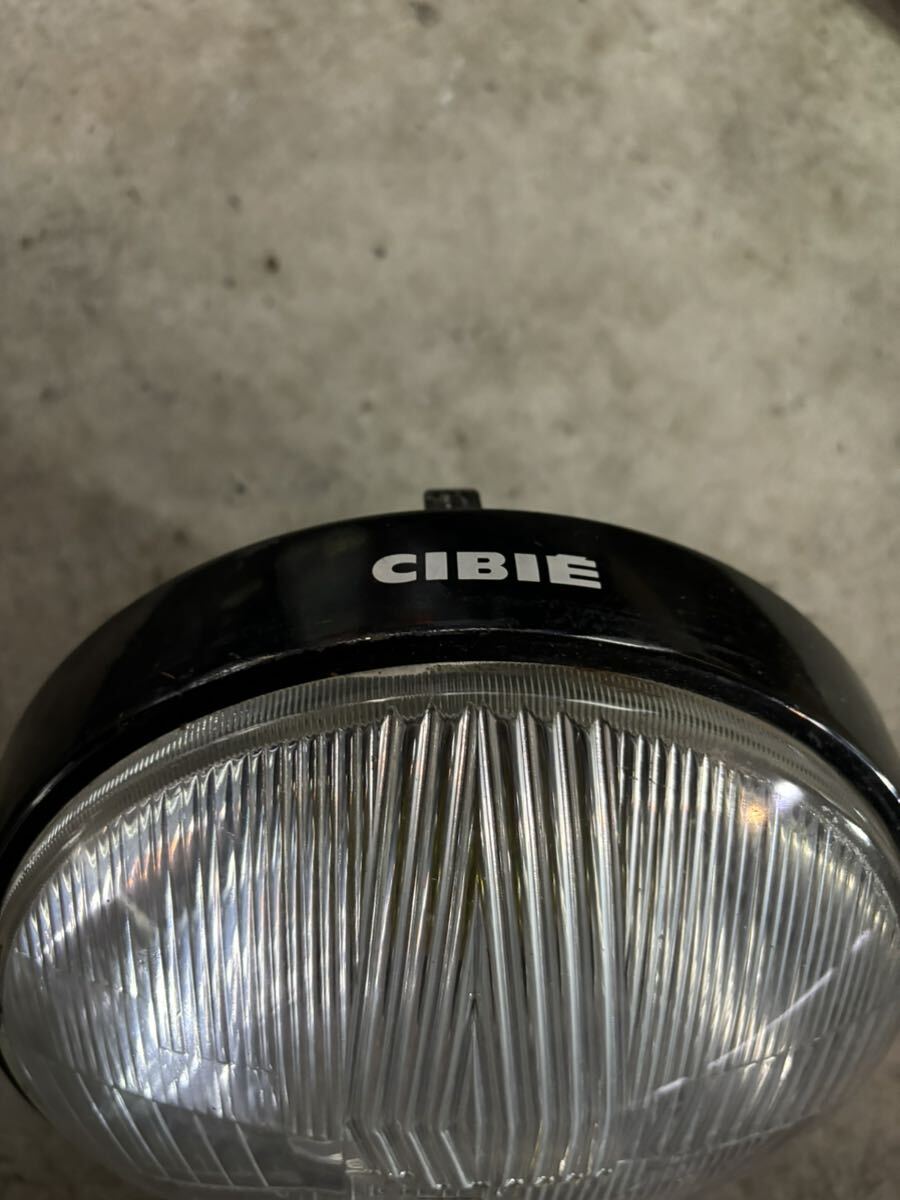 当時物 CIBIE ヘッドライト シビエライトベゼル付き (検)GS400 GSX400E GT380 CBX400 F CB250T ザリ ゴキ バブ 旧車 絶版車の画像2