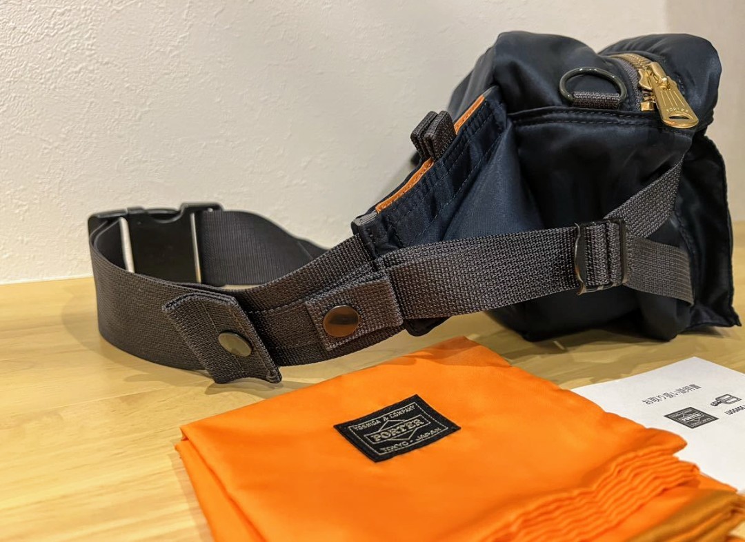 最安値 未使用に近い PORTER PX TANKER WAIST BAG ポーター タンカー ウエストバッグ 吉田 IRON BLUE 収納袋 アイアンブルー 376-08333 _画像3