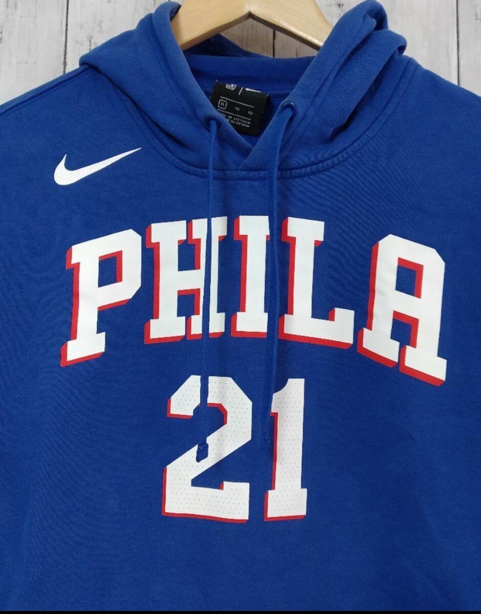 海外限定 日本未発売 NBA Joel Embiid Philadelphia 76ers Nike ナイキ Name & Number Hoodie パーカー スウェット XL ジョエルエンビード_画像4