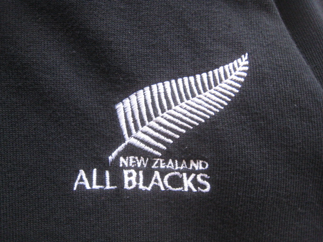 希少!!カンタベリー CANTERBURY*ニュージーランド代表モデル ALL BLACKS ラガーシャツ 黒×白 36 実寸S オールブラックスの画像3