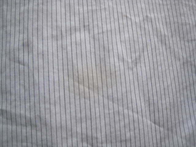  high class made in Japan!! Margaret Howell MARGARET HOWELL*. pocket attaching stripe pattern long sleeve shirt S white × black M H L MHL.