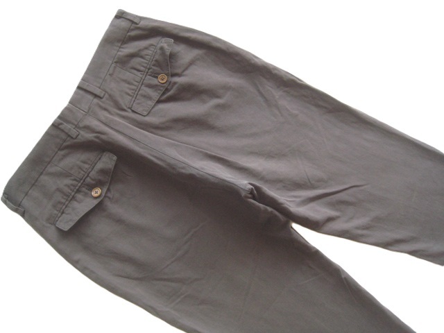  high class made in Japan!! Margaret Howell MARGARET HOWELL* beautiful Silhouette cotton pants 40 absolute size M tea Brown MHL. M H L 