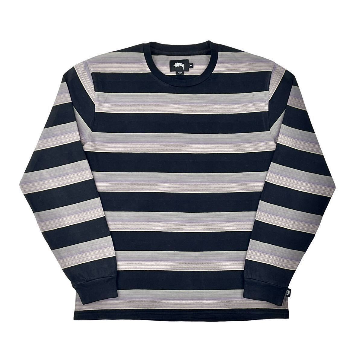 中古 STUSSY ステューシー グラデーション ボーダー ロンT 長袖T 中古 STUSSY ステューシー グラデーション ボーダー ロンT 長袖T