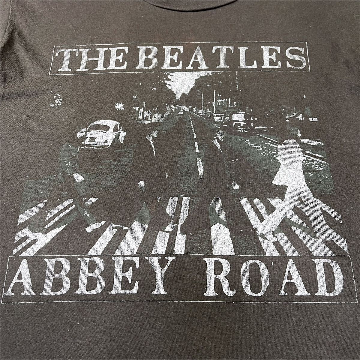 中古 Junk Food ジャンクフード The Beatles ビートルズ AbbeyRoad アビイロード 横断歩道 有名 アルバム ジャケット ジョン ポールTシャツ