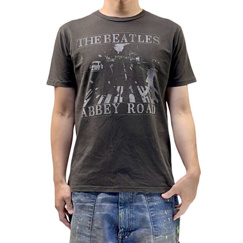 中古 Junk Food ジャンクフード The Beatles ビートルズ AbbeyRoad アビイロード 横断歩道 有名 アルバム ジャケット ジョン ポールTシャツ