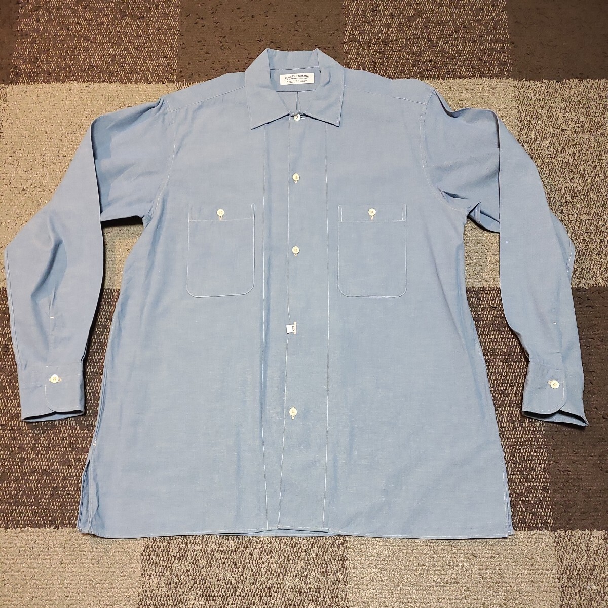 即完売 MAATEE&SONS Cotton Shambray size 2《マーティーアンドサンズ》コットン シャンブレー_画像3