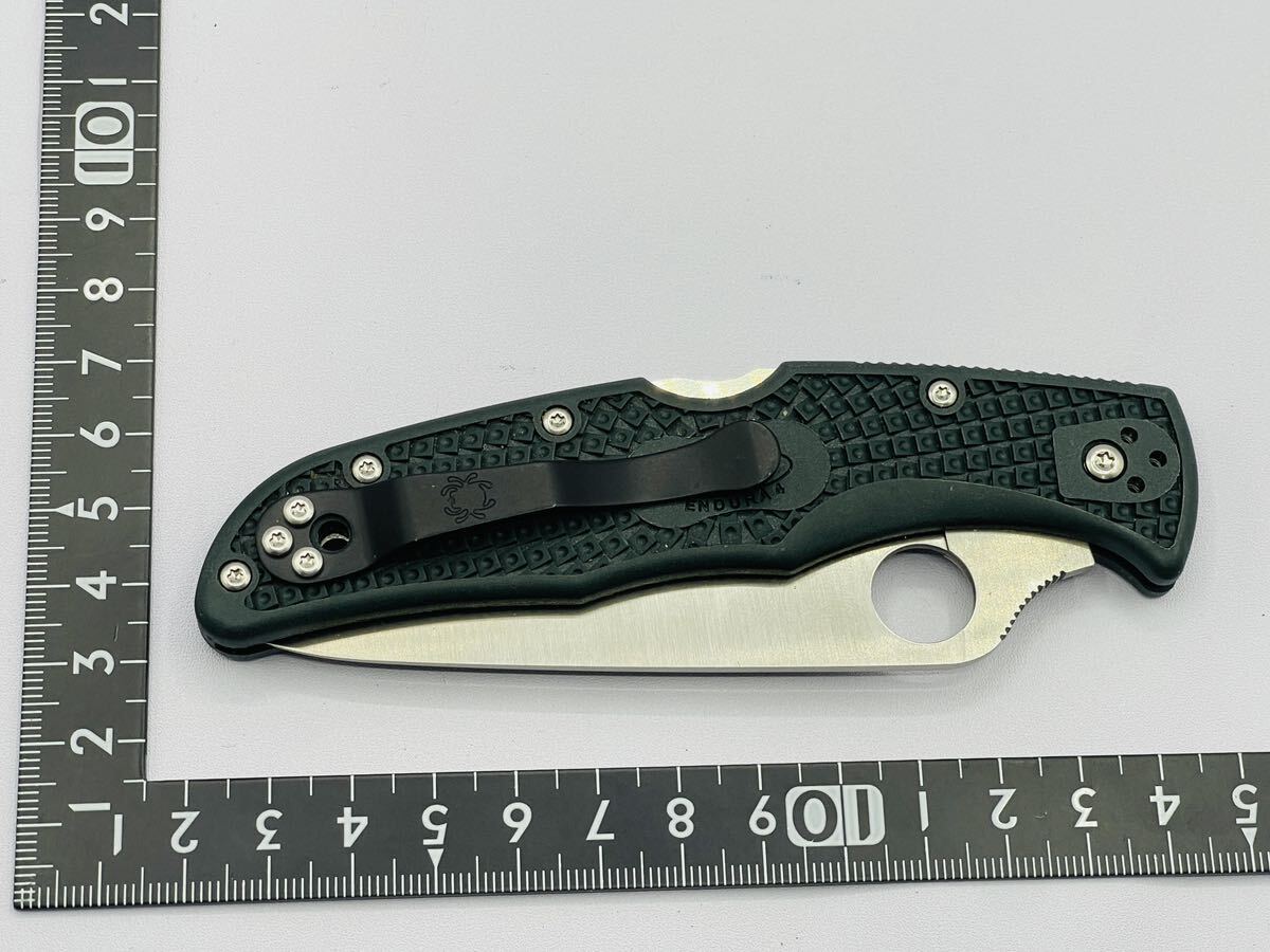 Spyderco スパイダルコ ENDURA4 折りたたみナイフ SEKI-CITY アウトドア ナイフ エンデューラー4 ブラック の画像5