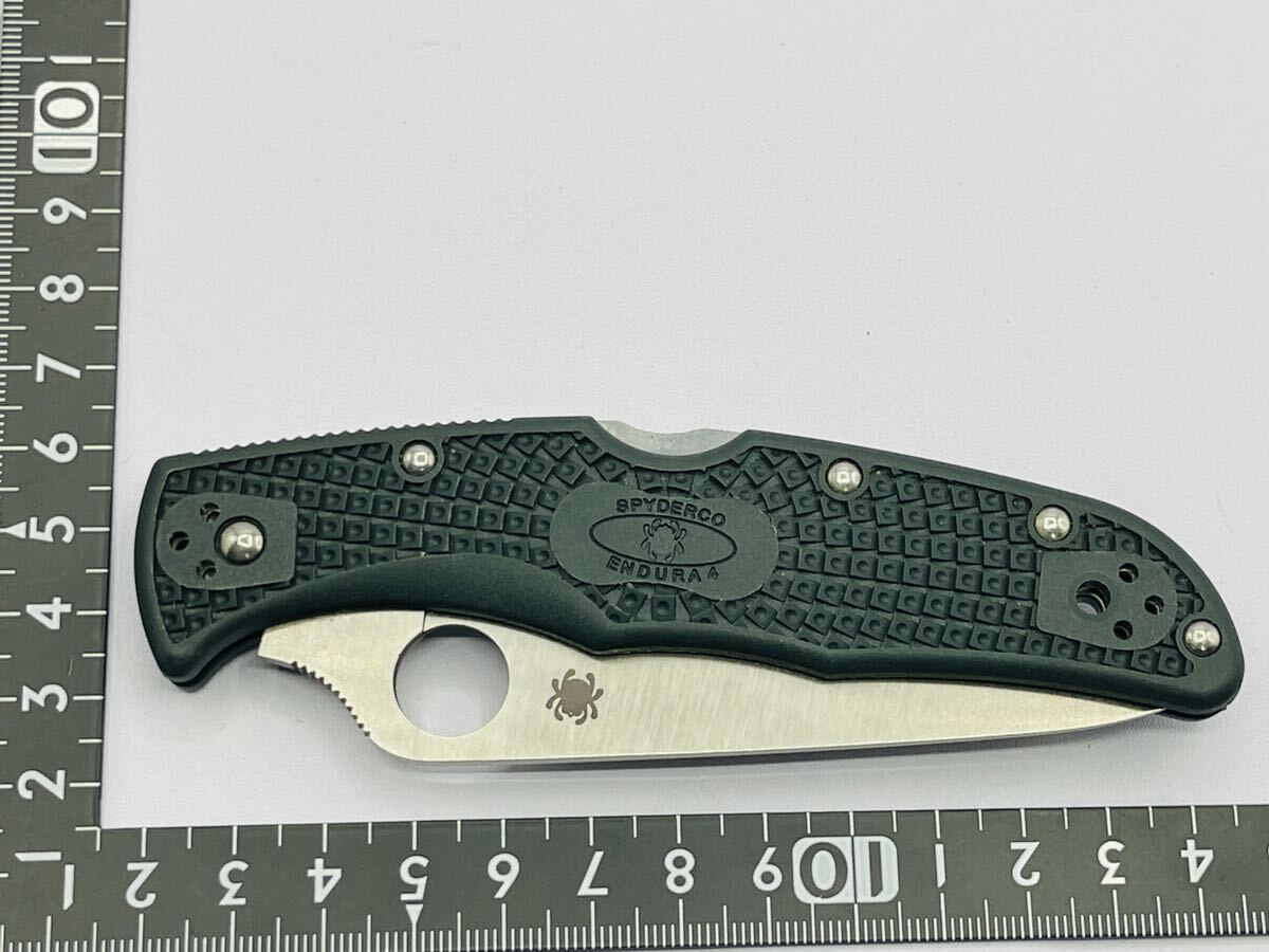 Spyderco スパイダルコ ENDURA4 折りたたみナイフ SEKI-CITY アウトドア ナイフ エンデューラー4 ブラック の画像7