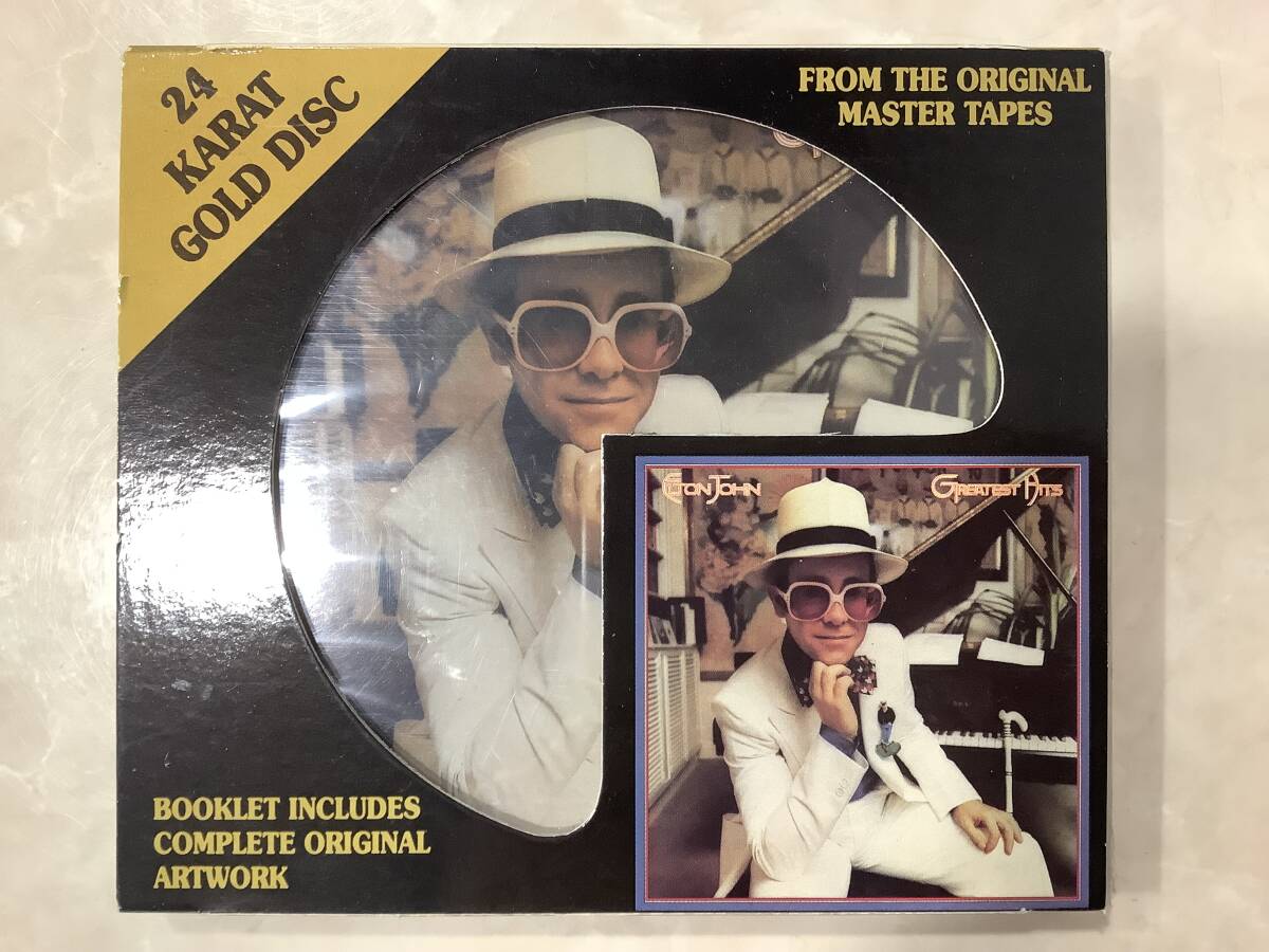 1円〜 CD Greatest Hits Gold Disc Elton John 24K GZS-1071 エルトンジョン CDの縁に小傷有 ちゃんと聞けます！_画像1