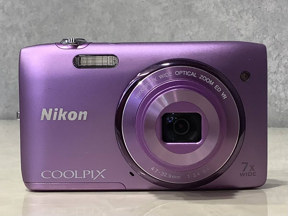 1円〜 Nikon/ニコン COOLPIX S3500 通電確認済 写真は撮れました 他詳細不明 パーツ取れ有_画像2