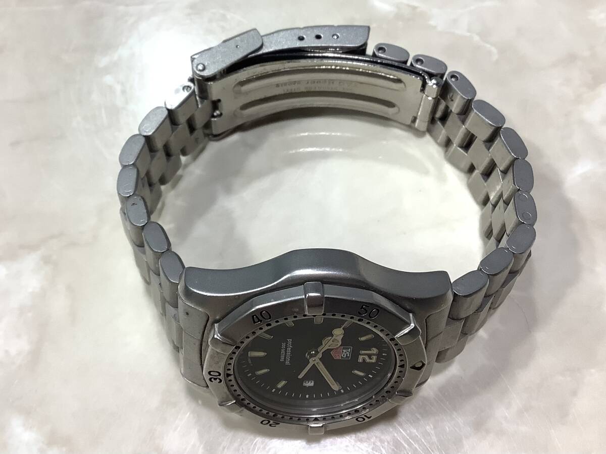 13640 1円〜 TAG Heuer professional WK1310 レディース タグホイヤー プロフェッショナル 不動品 電池切れの為動作未確認 ジャンク品扱_画像3