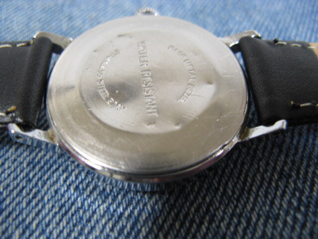 1973年製 TIMEX タイメックス MADE IN BRITAIN ブラックダイヤル ミリタリー ブリティッシュウォッチ 英国手巻腕時計 稼働品_画像5