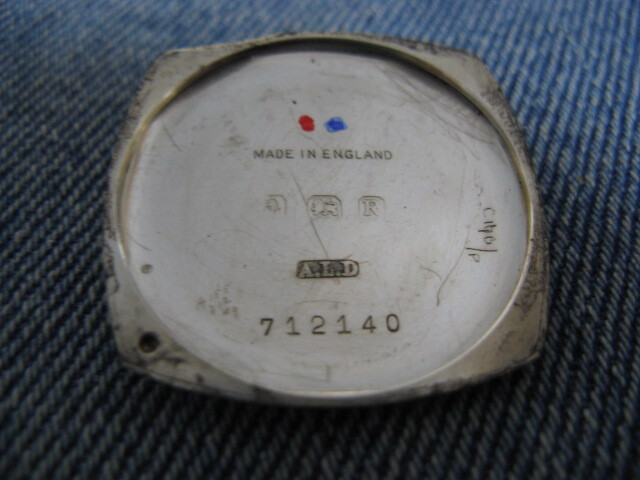 1941年製 J.W.BENSON J.W.ベンソン 銀無垢デ二ソンケース ブリティッシュウォッチ 英国アンティーク手巻腕時計 稼働品 注油済みの画像8