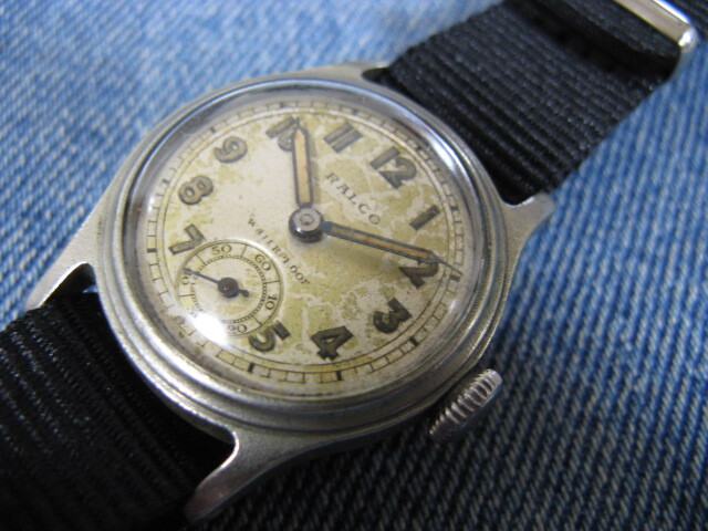 1940 period RALCO/by Movado watch. FB case military antique hand winding wristwatch operation goods note oil ending 