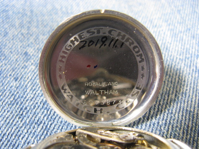 1920年代 WALTHAM ウォルサム エナメル文字盤 アメリカンウォッチ 米国アンティーク腕時計 稼働美品 注油済みの画像7