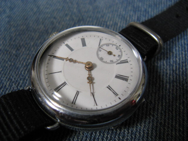 1920年代 WALTHAM ウォルサム エナメル文字盤 アメリカンウォッチ 米国アンティーク腕時計 稼働美品 注油済みの画像4