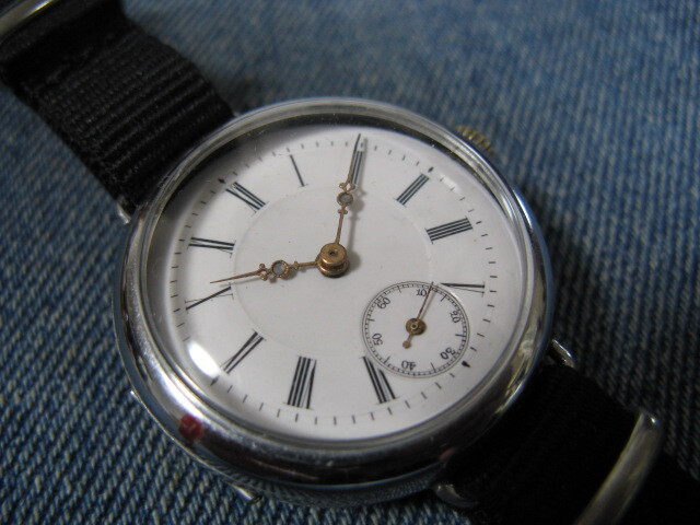 1920年代 WALTHAM ウォルサム エナメル文字盤 アメリカンウォッチ 米国アンティーク腕時計 稼働美品 注油済みの画像3