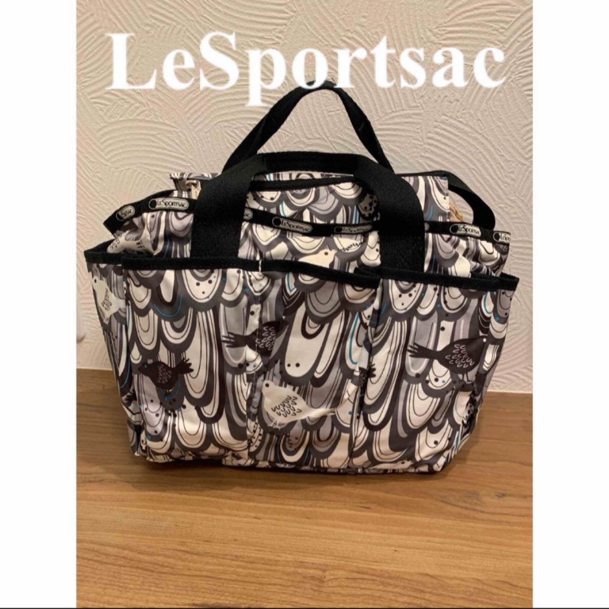 LeSportsac トートバッグ　収納バツグン　少々汚れあり