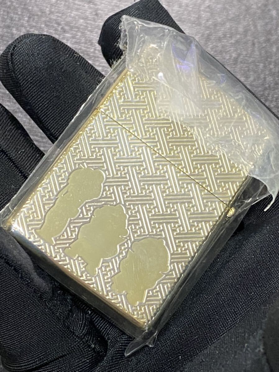 zippo 吉宗 4面ゴールド 希少ゾロ目 両面特殊刻印 限定品 希少モデル 2013年製 シリアルナンバー NO.099 ケース 保証書付き