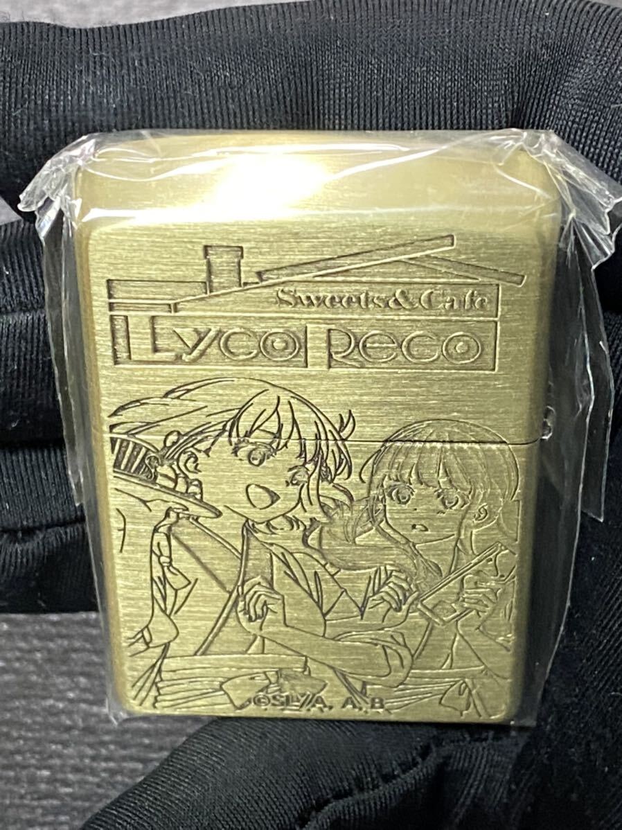 zippo リコリス リコイル ゴールド 2面刻印 アニメ 希少モデル 2023年製 GOLD 千束 たきな 喫茶 リコリコ_画像4