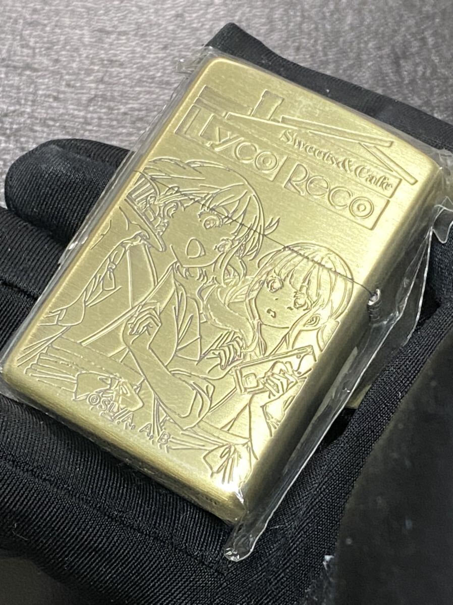 zippo リコリス リコイル ゴールド 2面刻印 アニメ 希少モデル 2023年製 GOLD 千束 たきな 喫茶 リコリコ_画像1