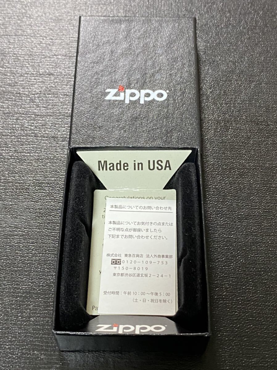 zippo ピース ブルーチタン 限定品 希少モデル 2020年製 ② Peace ケース 保証書付き_画像8