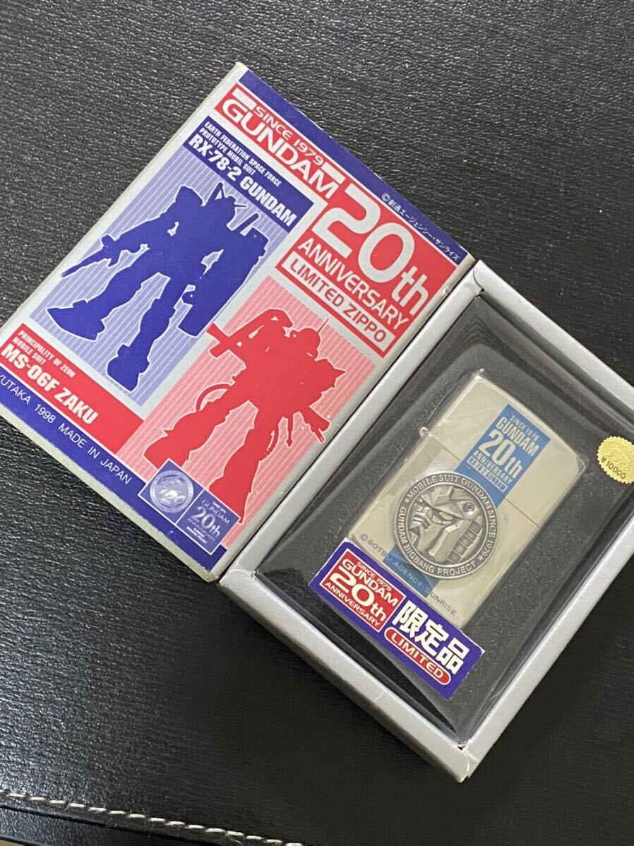 zippo 機動戦士 ガンダム RX-78-2 20周年記念 限定品 立体メタル ヴィンテージ 1998年製 GUNDAM 20th シリアルナンバー NO.0315_画像1