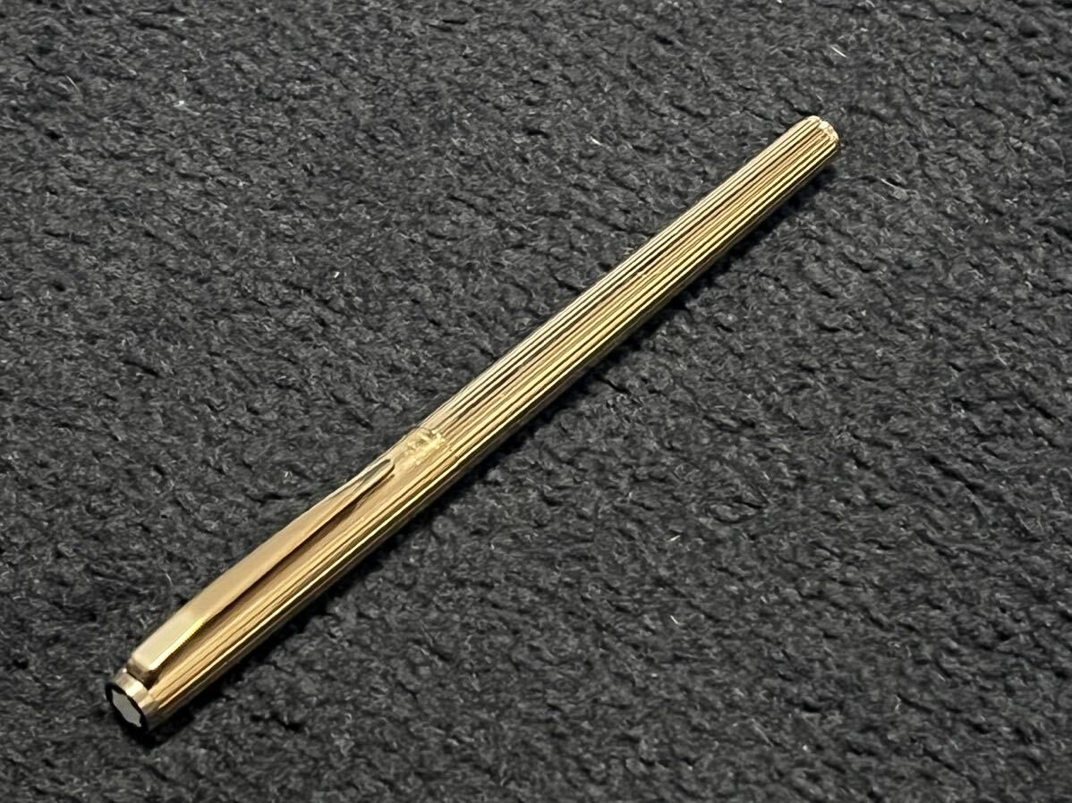 MONTBLANC モンブラン 万年筆 ノブレス ゴールドカラー ペン先 585 刻印 筆記用具 _画像6