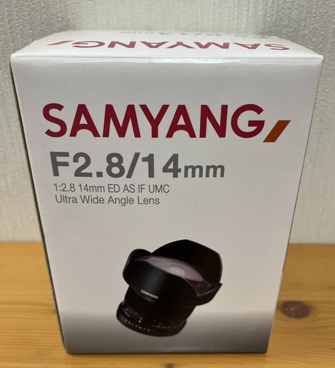 ★極美品 ★ SAMYANG サムヤン 14mm F2.8 ED AS IF UMC ニコン Fマウント フルサイズ 超広角 元箱 説明書