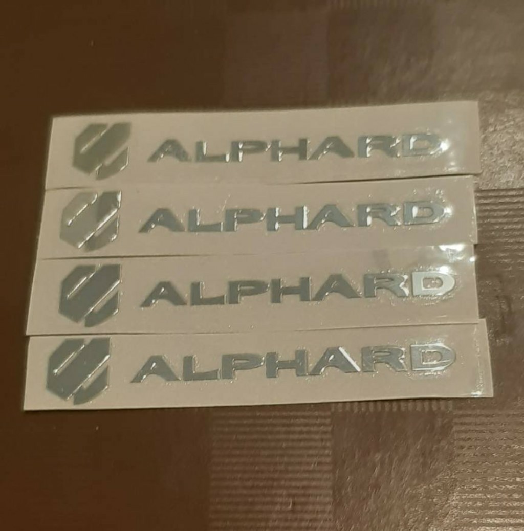 アルファード　ALPHARD　 メタルステッカー （6cm）4枚セット_画像4