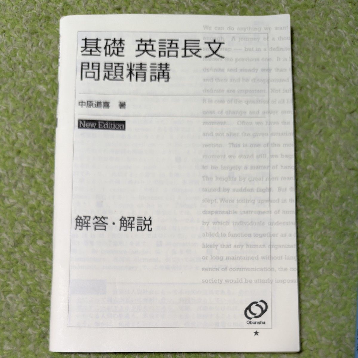 基礎英語長文問題精講 （改訂版） 中原道喜／著