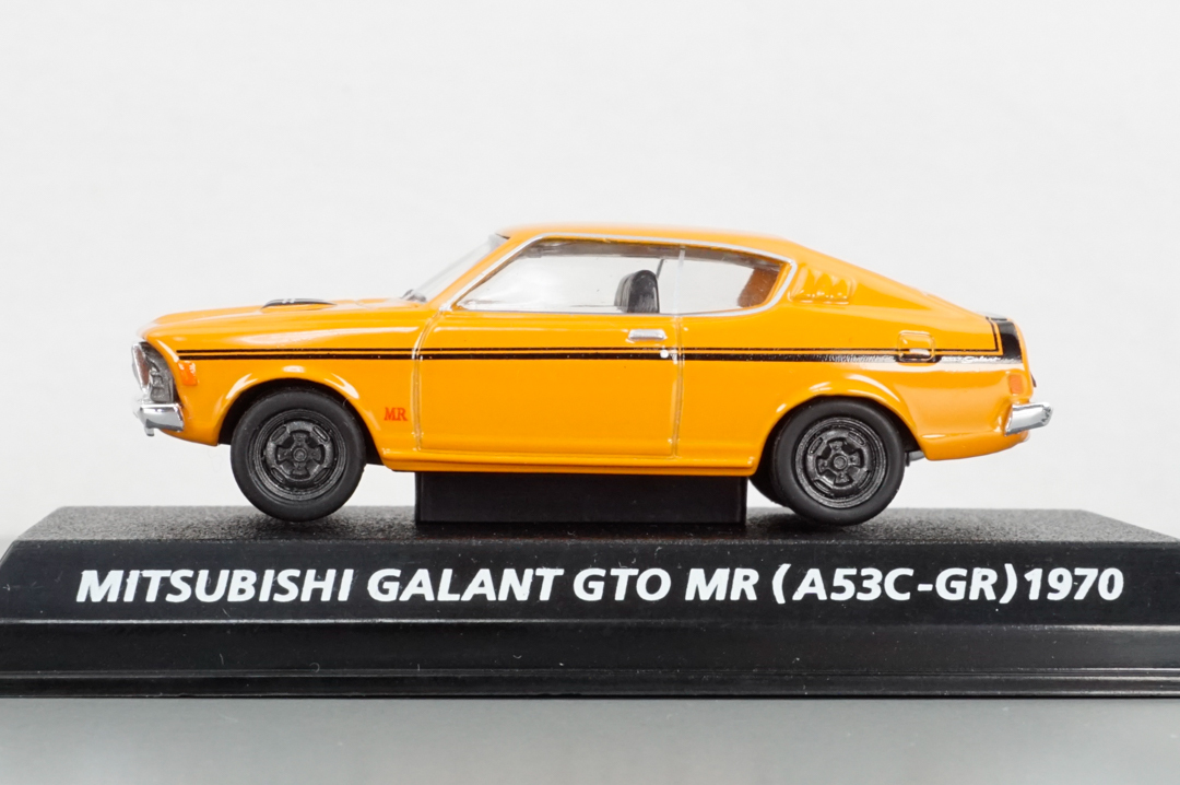 コナミ 絶版名車コレクション vol.4 三菱 ギャラン GTO （ A53C-GR ）1970 オレンジ MITSUBISHI GALANT GTO MR (A53C-GR) 1970の画像2