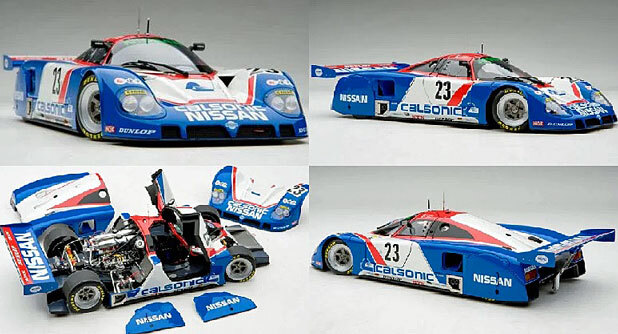 ♪ 《Rare・レア》 EXOTO エグゾト 1/18 ニッサン 1989 Nissan Calsonic R89C #23 長谷見昌弘・星野一義・鈴木利男 （RLG88102）_メーカー画像より引用。