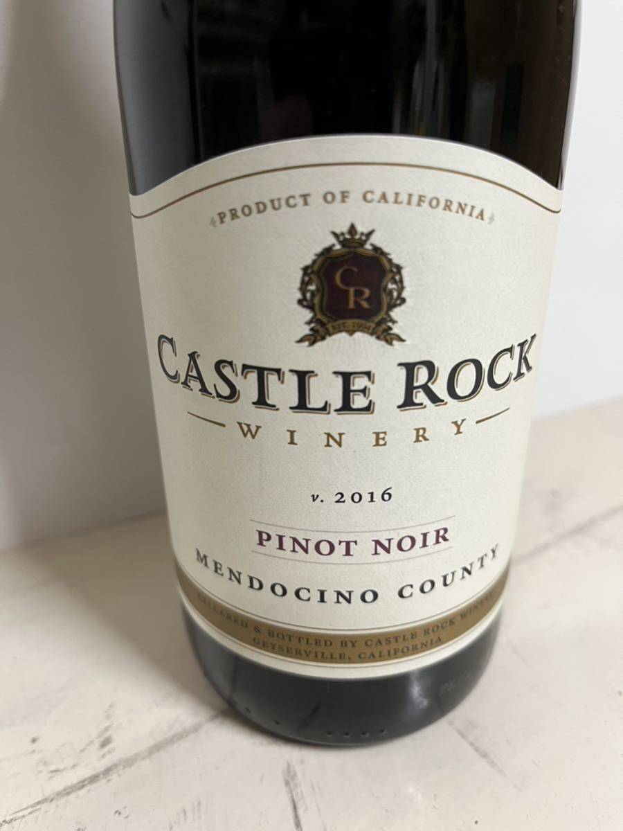 Castle Rock Pinot Noir Mendocino County 2016 キャッスル ロック ピノ ノワール メンドシーノ カウンティ 赤ワイン 750ml アメリカ未開栓_画像2