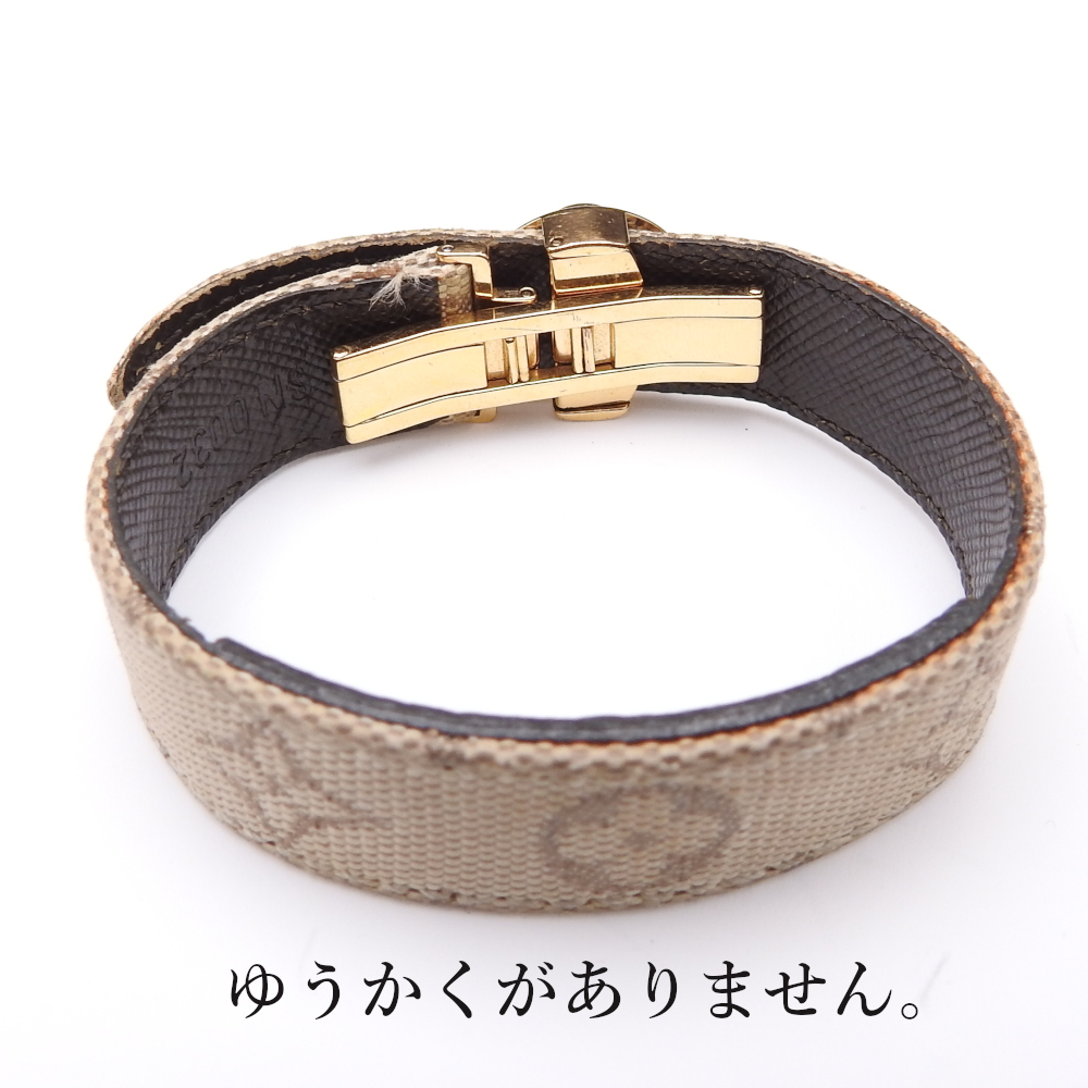 訳アリ【正規品】【Louis Vuitton】ルイヴィトン モノグラムミニ M64540 グットラックブレス コードブレスレット レディースの画像8