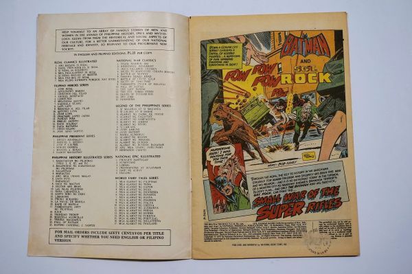 * очень редкий The Brave And The Bold #124 1976 год 1 месяц подлинная вещь Philippines выпуск версия Batman DC Comics Batman DC American Comics Vintage английская версия 