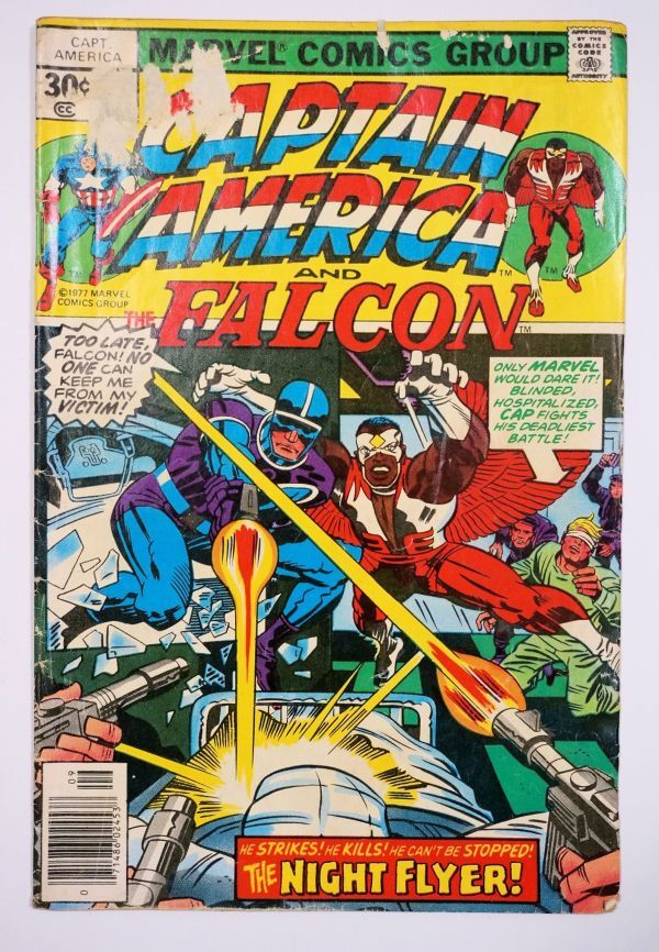 * очень редкий Captain America #213 1977 год 9 месяц подлинная вещь MARVEL Captain America ma- bell American Comics Vintage комикс английская версия иностранная книга *