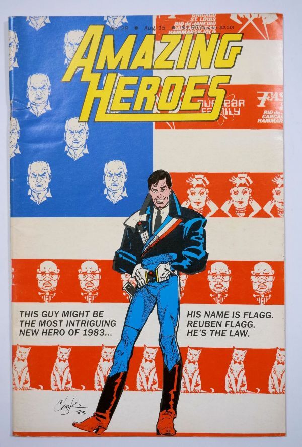 ★激レア Amazing Heroes #29 1983年8月 当時物 Fantagraphics アメージング・ヒーローズ アメコミ ヴィンテージ コミック 英語版 洋書★の画像1