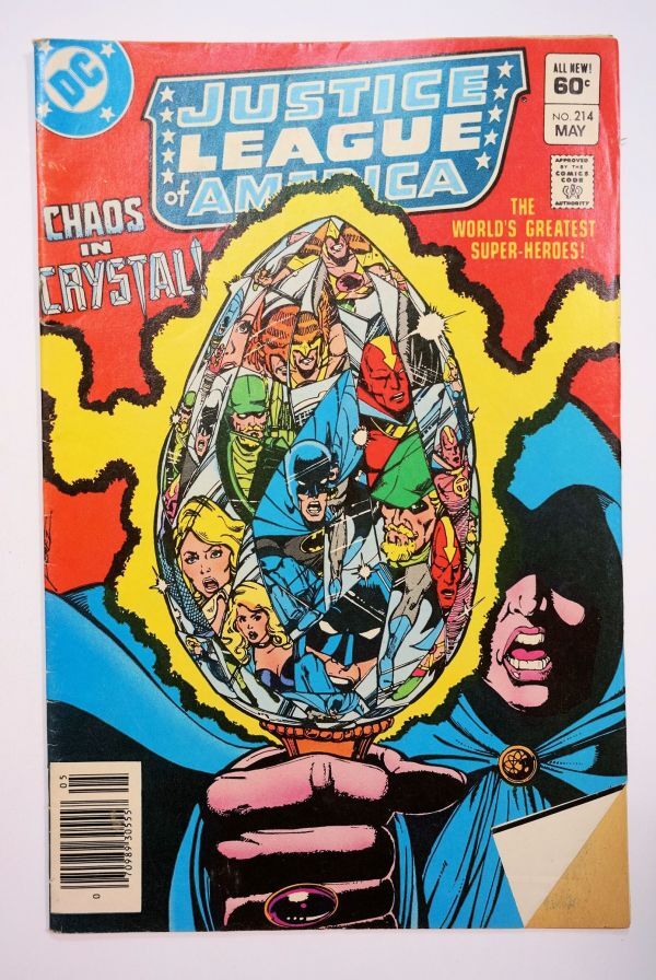* очень редкий Justice League Of America #214 1983 год 5 месяц подлинная вещь DC Comics Justy s* Lee g American Comics Vintage комикс английская версия иностранная книга 