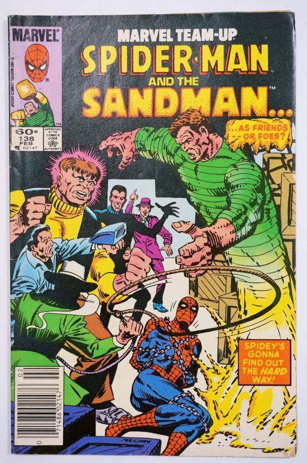 * очень редкий Marvel Team-Up #138 Spider-Man 1984 год 2 месяц подлинная вещь MARVEL Человек-паук ma- bell American Comics Vintage комикс английская версия иностранная книга 
