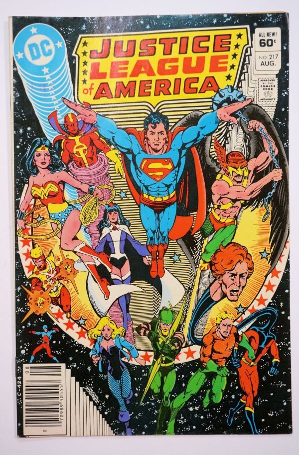 ★激レア Justice League Of America #217 1983年8月 当時物 DC Comics ジャスティス・リーグ アメコミ ヴィンテージ コミック 英語版 洋書_画像1