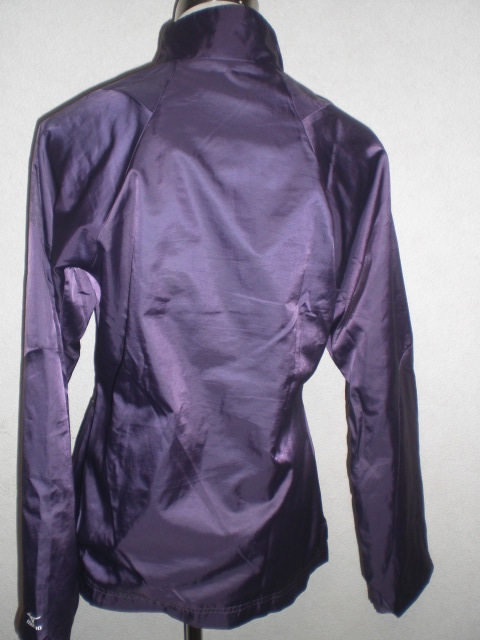 MIZUNO BREATH THERMO Mizuno breath Thermo nylon jumper jacket purple lady's L 86JF-950