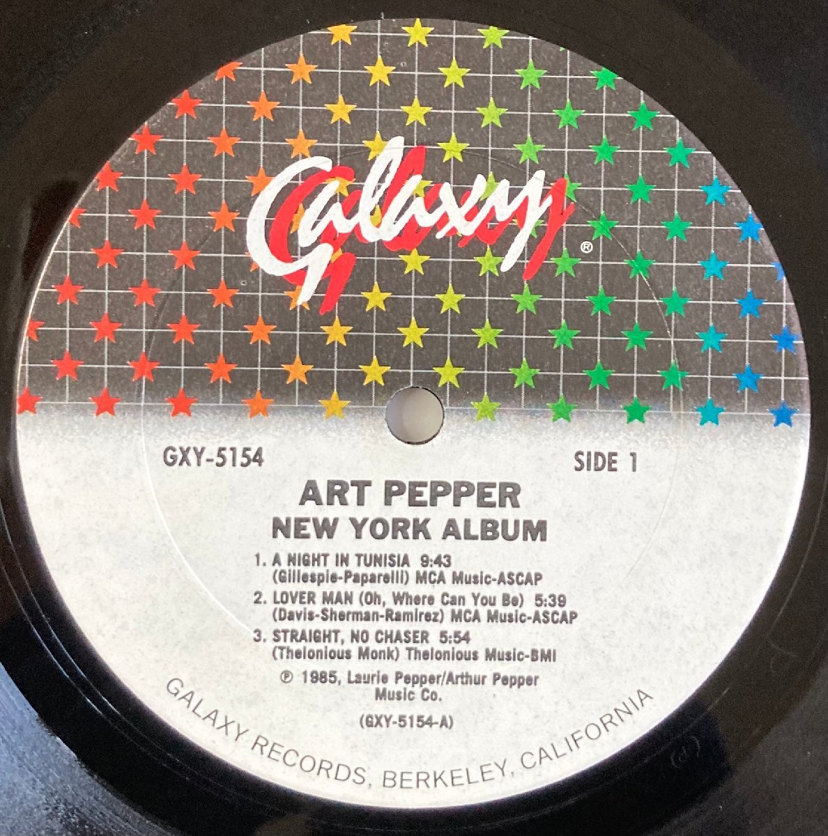 LPA23184 アート・ペッパー ART PEPPER / NEW YORK ALBUM 輸入盤LP USAの画像3