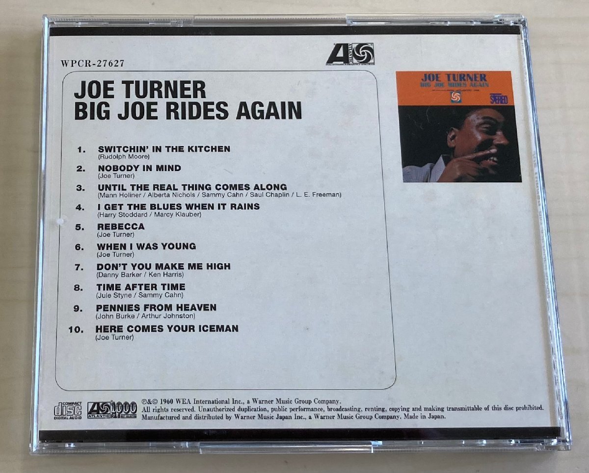 CDB4369 徐pー・ターナー JOE TURNER / ビッグ・ジョー・ライズ・アゲイン 国内盤中古CD 帯付き美品 ゆうメール送料100円の画像2